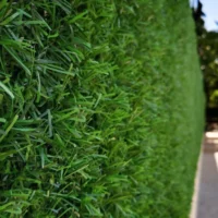 Декоративний зелений паркан сітка висота 1,2 м — декоративна зелена огорожа з імітацією листя