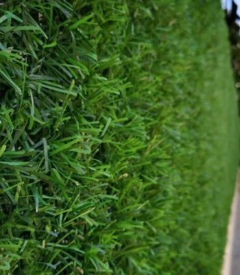 Декоративний зелений паркан сітка висота 1,2 м — декоративна зелена огорожа з імітацією листя