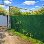 Декоративний зелений паркан сітка висота 1,4 м — зелена огорожа для території