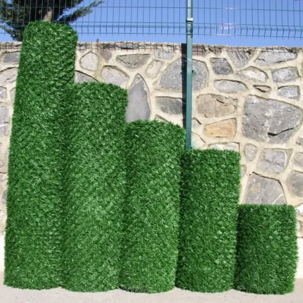 Декоративний зелений паркан сітка висота 90 см — живий зелений забор