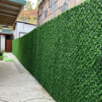 Зелений декоративний паркан у дворі будинку